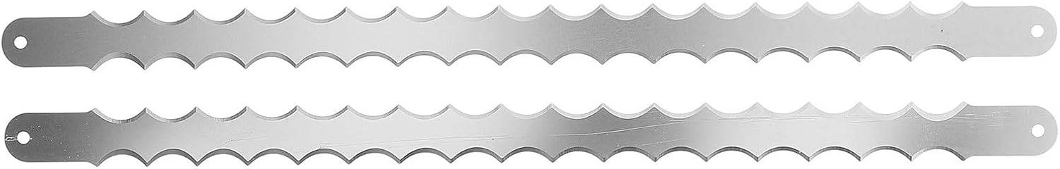 Serrated Stainless Steel Bread Cutter Blades Replacement for Wooden Bread Bow Cutter for Slicing Cakes Pies Toast and Pizza