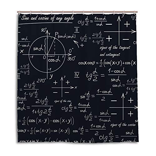 Rideau de douche imperméable en polyester géométrique 150x180 cm Motif 3