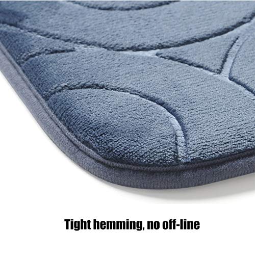 Tapis de bain en mousse à mémoire de forme velours premium absorbant