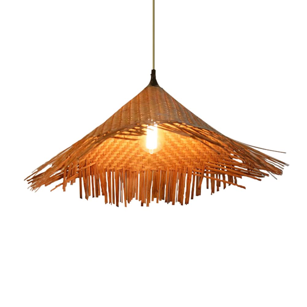 Abat-jour en osier asie du sud-est lustre de style créatif culot e27