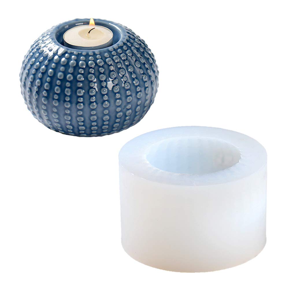 Moule en silicone NICOLE pour bougeoir et pot de succulente en béton