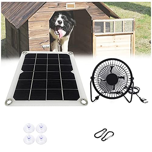 Ventilador portátil impermeable 5W 6V extractor de aire solar para exterior 2