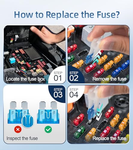 JOREST 360 stuks assortimentskit voor autozekeringen, 160 mini-zekeringen voor auto's, 90 standaard autozekeringen + 50 microzekeringen + 60 micro2 - voor campers, vrachtwagens, motorfietsen (2A 3A 5A - Afbeelding 5