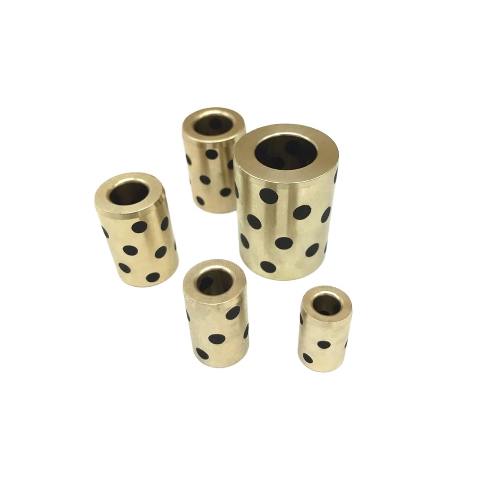Casquillo de bronce y grafito LM6L autolubricante para eliminar ruidos y atascos en ejes de 6mm