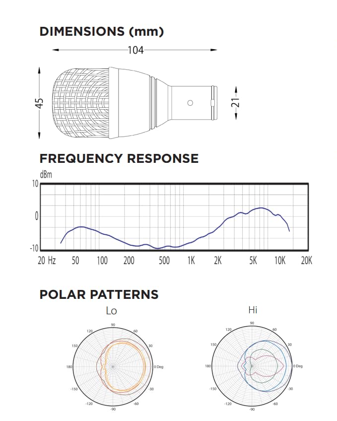 Amazon.com: AUDIX f6 Hypercardioid Dynamic Kick Drum Microphone