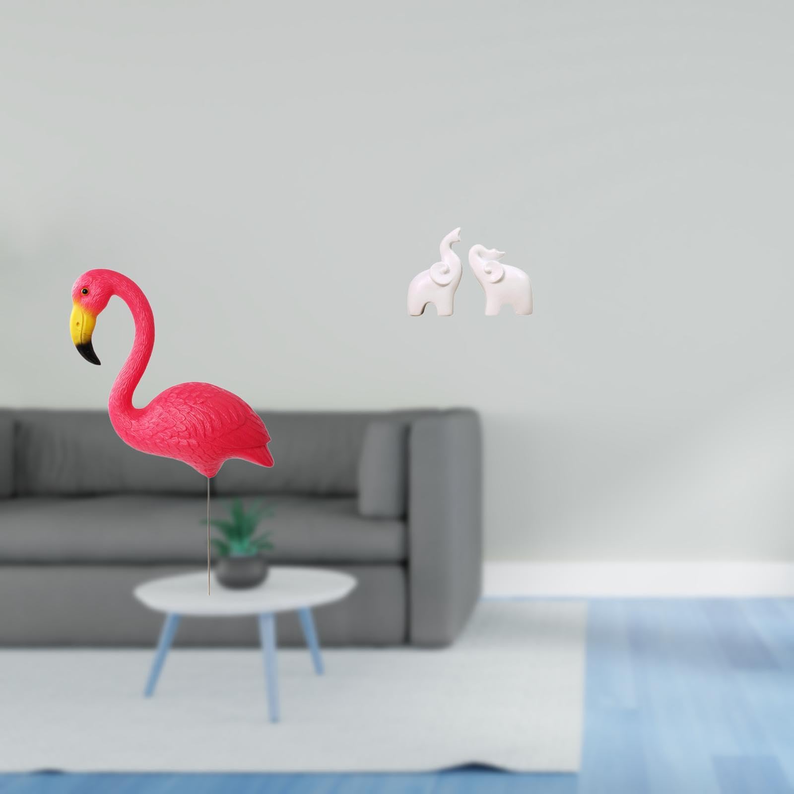 Enakshi®Flamingo and Elephant Garden Sculpture Set for Enchanting Home Décorand Outdoor Fairy Yard Art Ornament Holiday Display|Home & Garden|Yard, Garden & Outdoor Living|Garden Décor-image-29