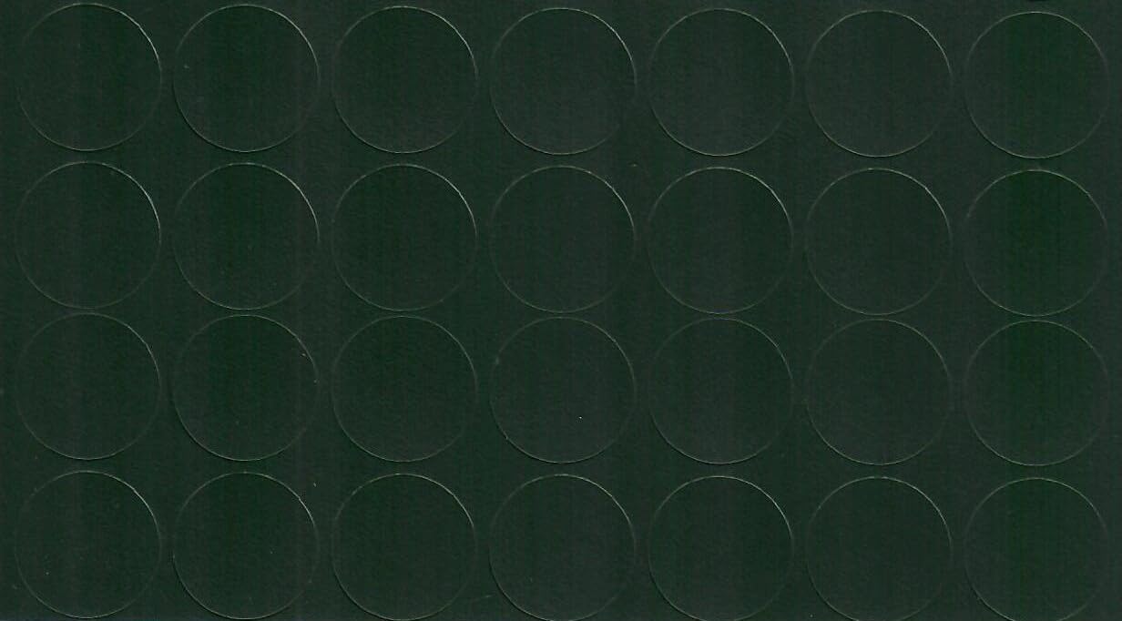Bottle Green Self-Adhesive Furniture Screw Hole Cover Caps, Acrylic, Durable, Thin, Perfect for Shelves, Camlock, Confirmates, Egger Compatible (20mm)