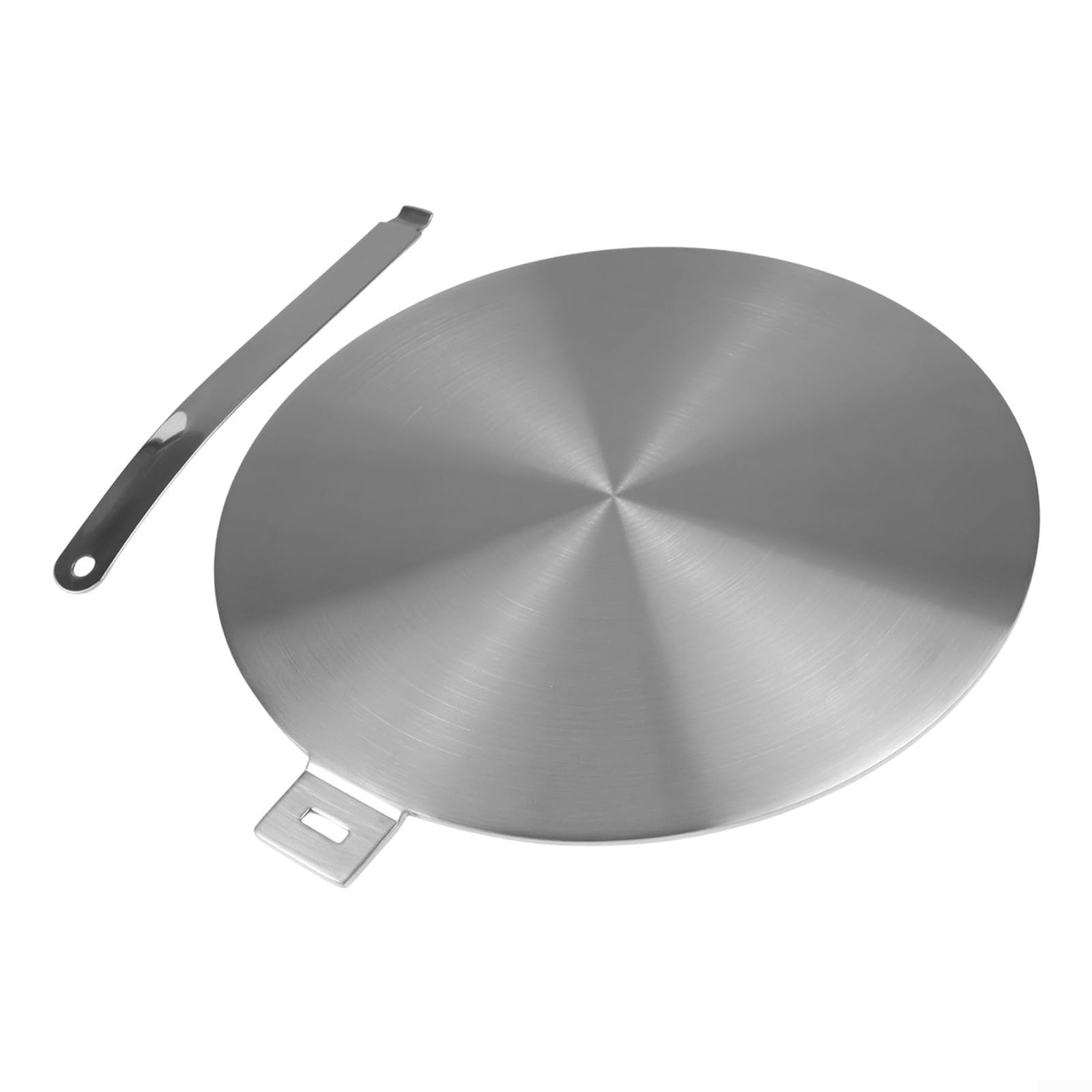 Placa difusora de calor de acero inoxidable para cocinas de cerámica e inducción, conducción uniforme del calor para ollas y sartenes, múltiples opciones de tamaño (28 cm)