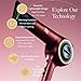 Bio Ionic 10X Ultralight Speed Hair Dryer, Blow Dryer with Adjustable Heat & Speed, Memory Function, Professional Hair Styling Tool for Fast Hair Styles, Limited Edition Velvet Rouge