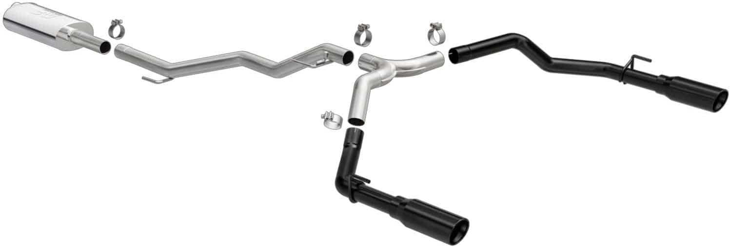 MagnaFlow Performance Exhaust System 19487: Cat-Back, Street Series, For 2020-2025 Jeep Gladiator, Dual Split Rear Exit