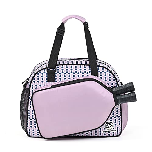 Image of Boulder Bee Pickleball Bags, Premium Pickleball Tote Bag for Girls, Women's Hand /Shoulder Gym Bag w Water Bottle Holder, with Pickleball Racquet /Paddle Holder