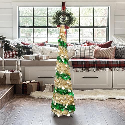 Árbol de Navidad artificial realista y reutilizable para decorar sin ensuciar 4