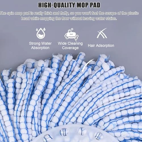 Sistema de cubo de fregona giratorio con cesta protectora desmontable 3