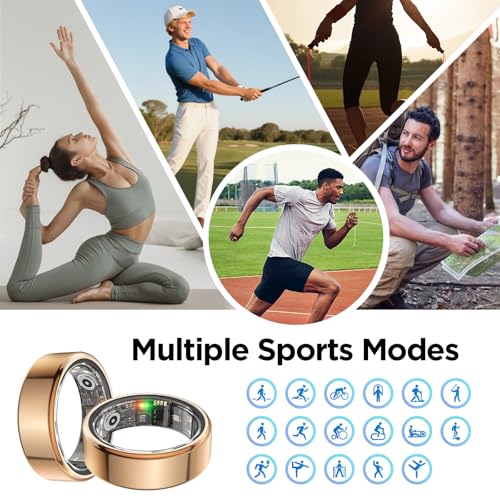 Image of BENIO Smart Ring Health & Fitness Tracker Rose Gold 7