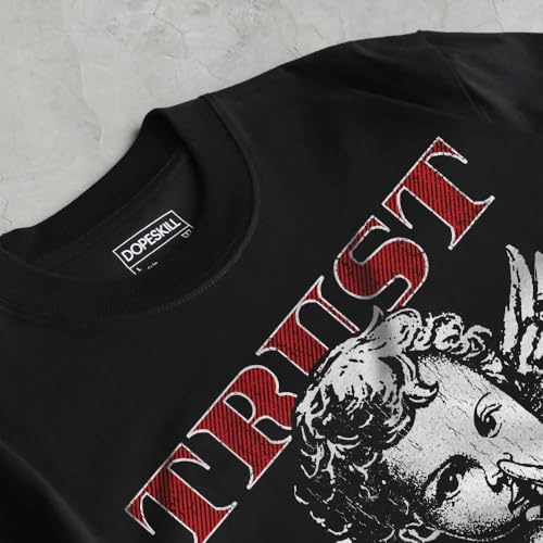 Image of DopeSkill Graphic Tee Streetwear Hip Hop Hypebeast Street Style Crew Neck Unisex T-Shirt Sneaker Colour Matching Shirts Angel