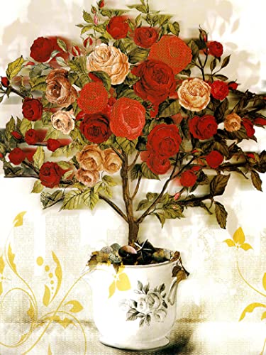 Affiches et gravures mur art fleur rose toile 40x60cm