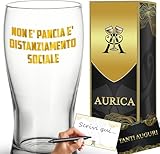 Aurica Bicchiere Da Birra Personalizzato NON È PANCIA DISTANZIAMENTO SOCIALE – Un Boccale Che Strappa Risate Già Prima Della Birra! Regalo Divertente E Fuori Dagli Schemi Con Confezione Regalo Inclusa