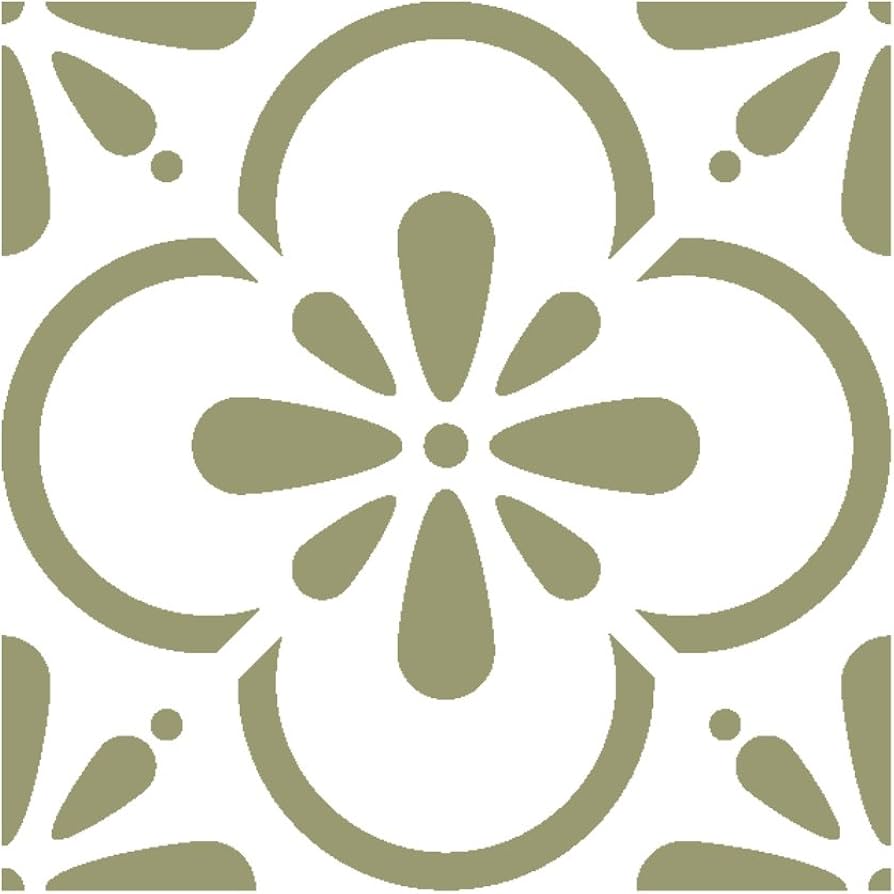 Amazon.com: J BOUTIQUE STENCILS Wall Moroccan Tile Stencil T0055 for DIY Wall Decor Furniture Floor Craft : Tools & Home Improvement