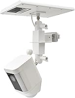 Vista 3 de Aobelieve Soporte de canalón 2 en 1 para paneles solares R-ing y cámaras, color blanco