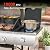 COWSAR 3 Burner Gas Grill, 34,000 BTU Stainless Steel BBQ Grill with Side Burner, Porcelain-Enameled Cast Iron Grates, Pull-Out Grease Tray for Patio, Backyard & Outdoor Cooking