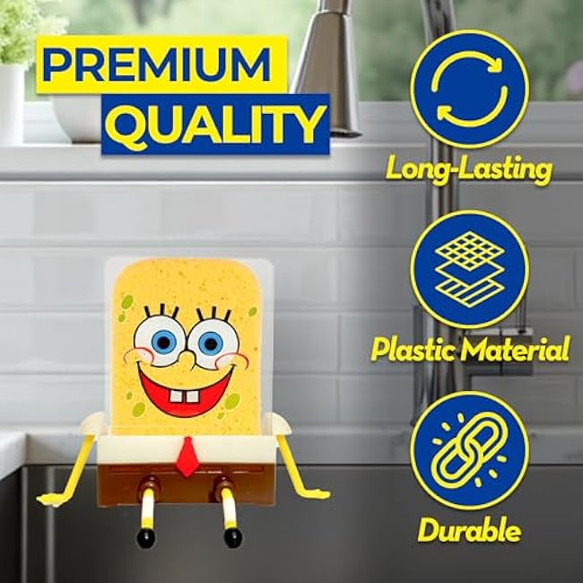 Sponge Holder, Kitchen Cute Sink Draining, Sponge Holder Cartoon Cleaning