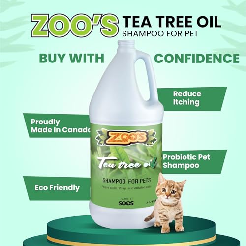 Image of Zoo's Pet Tea Tree Oil Dog Shampoo Fast Absorbing moisturize Skin - 1x (4L Gallon)