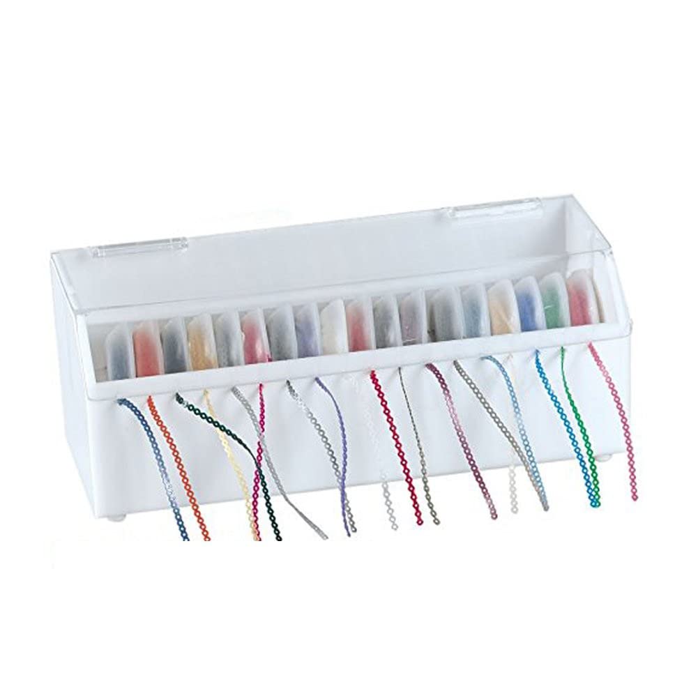 Power Chain Organizer Case Dental Orthodontic Elastic Rubber Band Holder Dispenser with Lid