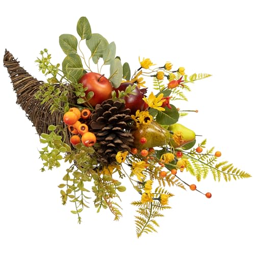 Northlight Apples and Pears Cornucopia Fall Harvest Decoration - 20