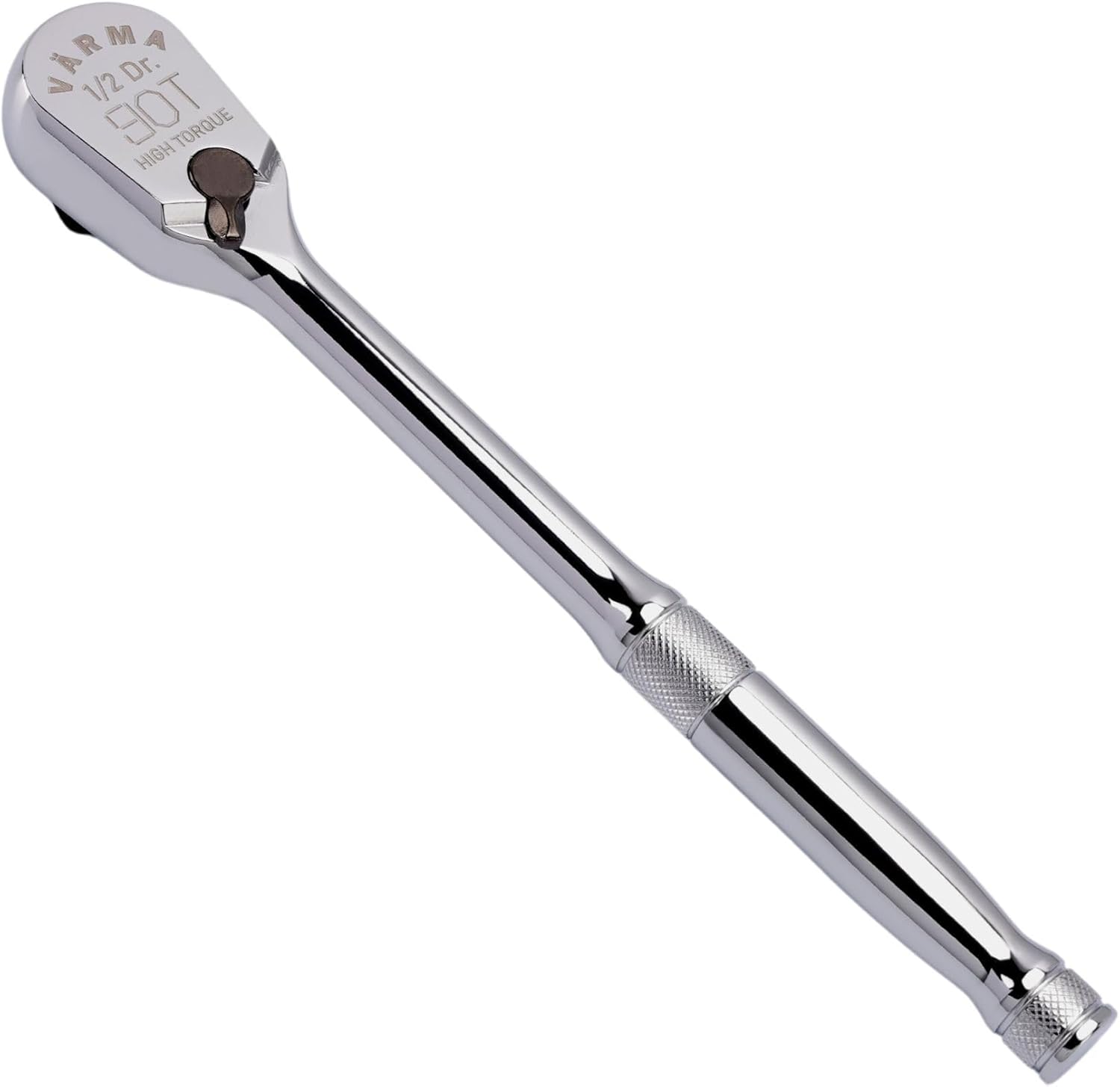 1/2 in. Drive Low-Profile Sealed-Head Ratchet | 90T Reversible Compact Wrench with High-Torque Single Pawl Design | Anti-Dust, 4° Swing Arc, Heavy-Duty CR-V Steel for Maximum Durability