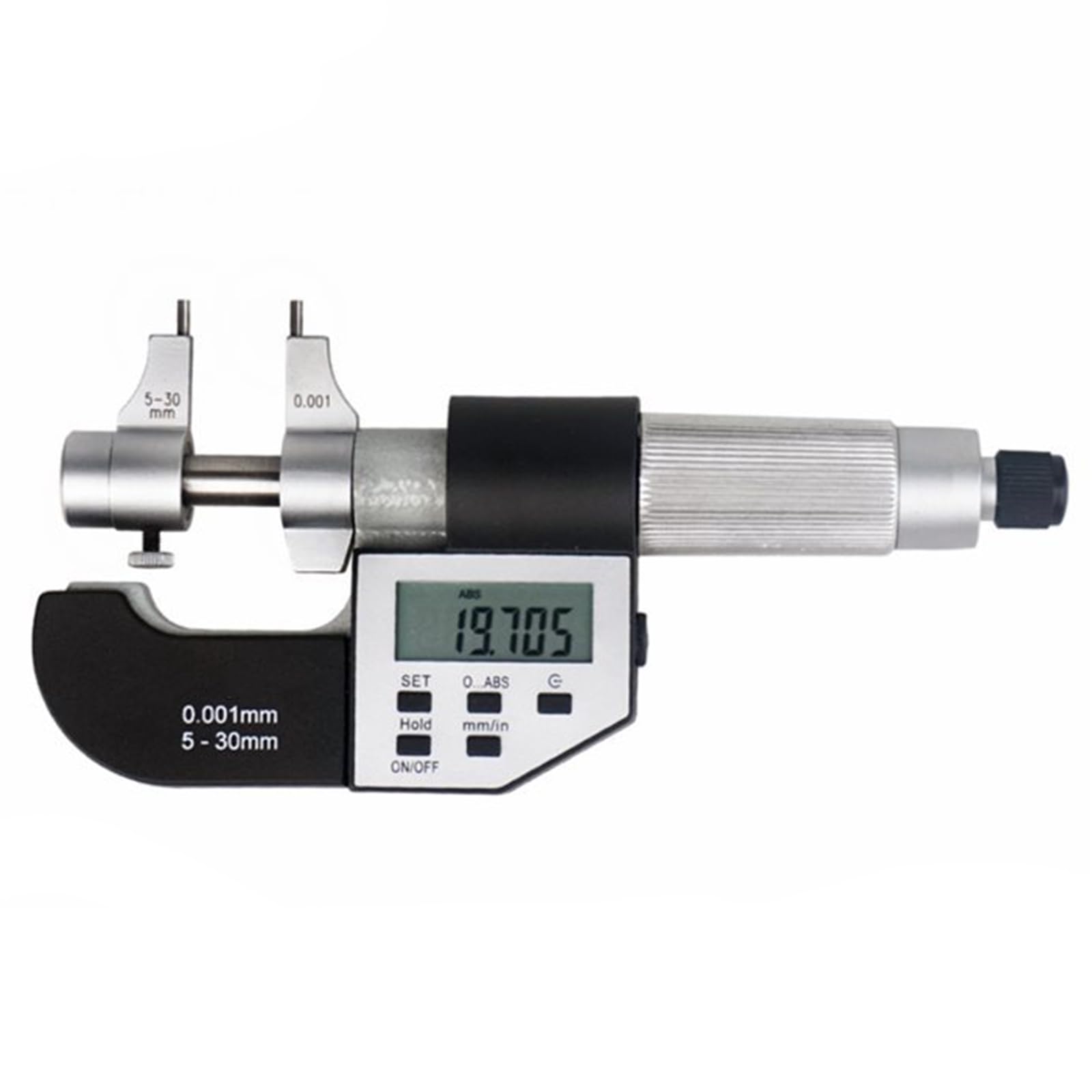 GYKOZY Digital Inside Micrometer, 0.001mm Accuracy, LED Screen, Electronic Inner Diameter Gauge with Force Limiting Device for Precision Measurement (5)