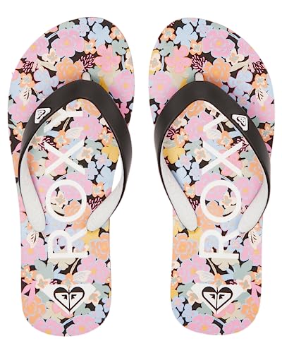 Roxy Girls Rg Tahiti Sandal, Black/Candy Pink 233, 1 Big Kid3