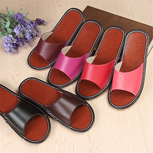 YILANLAN Summer sandals and slippers women's leather sandals non-slip bathroom bath slippers home couple floor slippers swimming slippers4