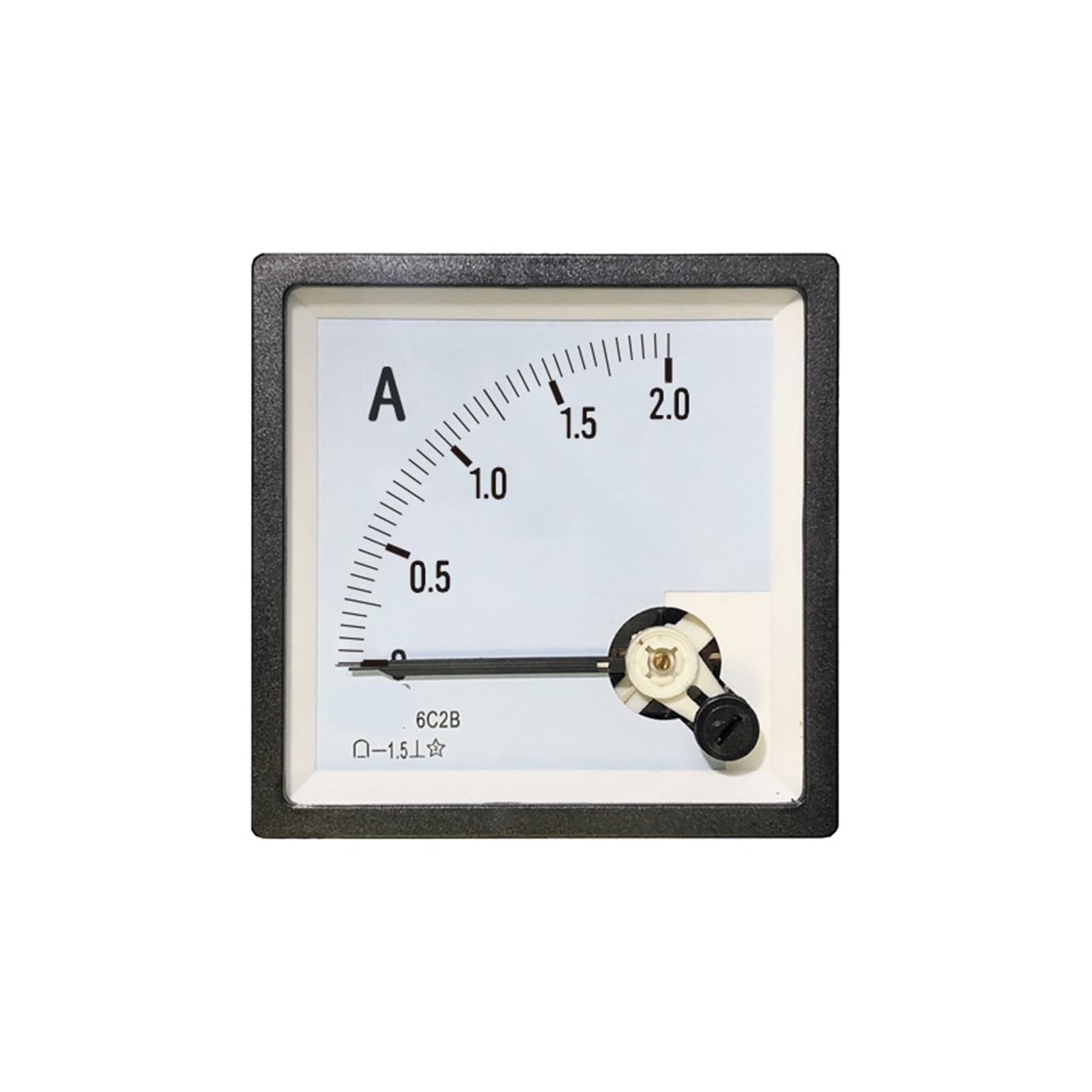 HEXEH 6C2B Amperometro CC 75mv Amperometro Diretto 10a 20a 30a 80 * 80mm Puntatore CC cp80(Size:DC 10A)