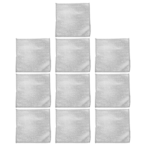 MOKKHNB 10個 多目的ワイヤー洗碗 厚手ダブル 食器鍋用やベーキングに適した研磨力と優しさを兼ね備えたキッチンクリーニングクロス