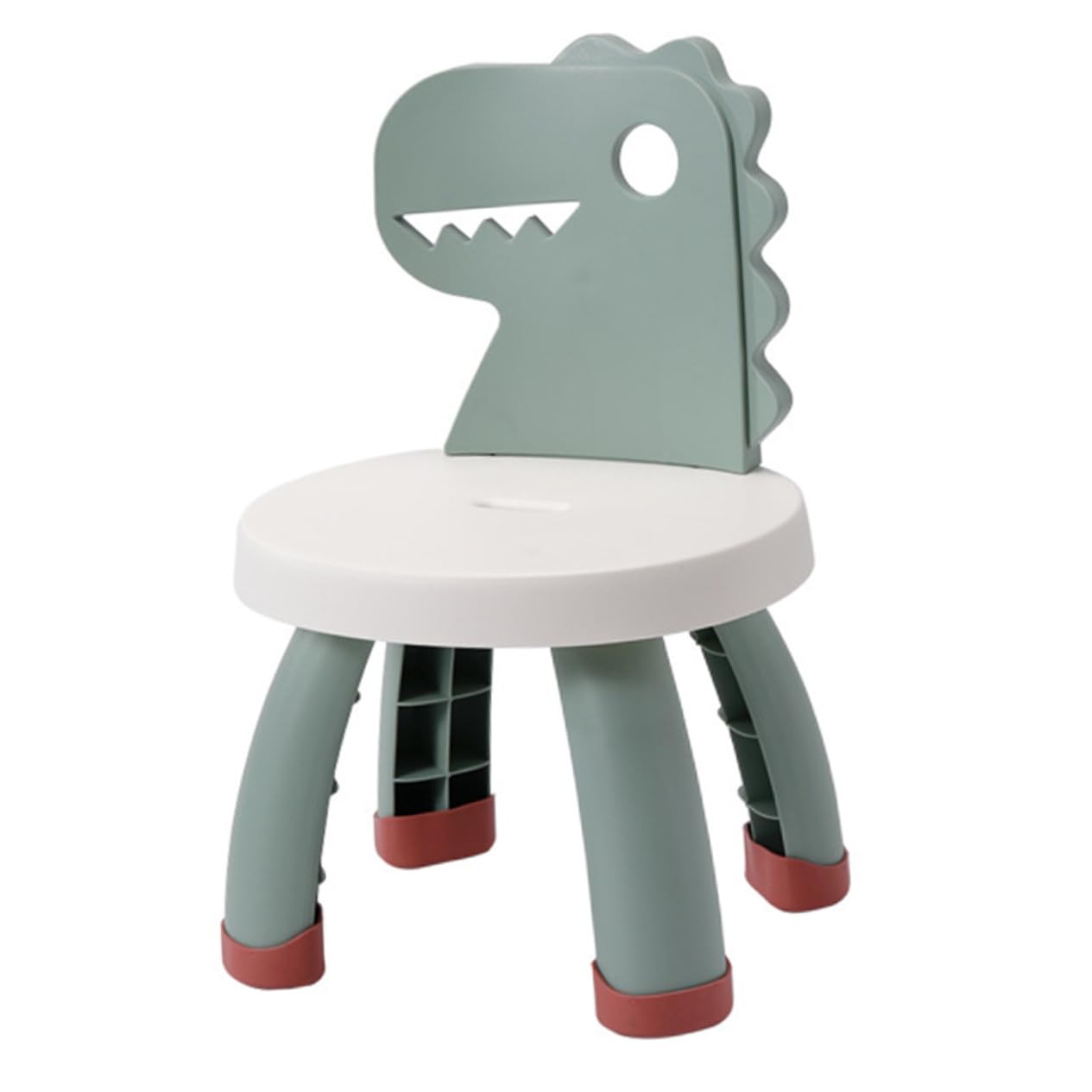 Chaise pour tout-petit dinosaure vert pour aménager un coin lecture préscolaire