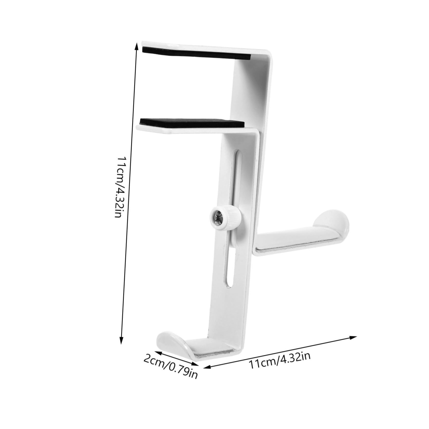 UPKOCH 3pezzi Supporto Regolabile Per Cuffie Metallo Da Scrivania Gancio Senza Perforazione Per Cuffie e Auricolari Design Elegante e Resistente Facile Da Installare Compatibile Con Vari