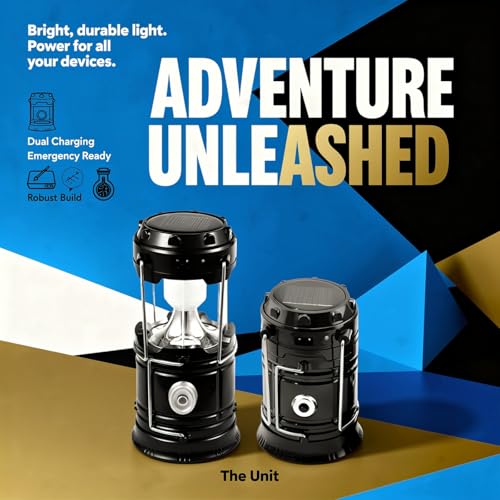Lanterne de camping pliable LED rechargeable avec sortie USB de secours - 4