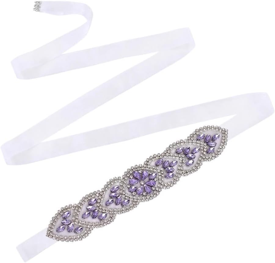 Wedding Bridal Belt Rhinestones Sash Women Dresses Prom Evening Gowns Decoration Accessories