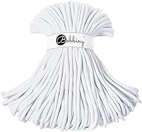 Vista 33 de Bobbiny - Cordón trenzado jumbo de 9 mm para macramé (color rojo vino), 108 yardas/330 pies