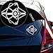 Destiny Ghost Eyes Up Guardian Vinyl Decal Sticker for Car Window Laptop Room (5.5" inches (White))