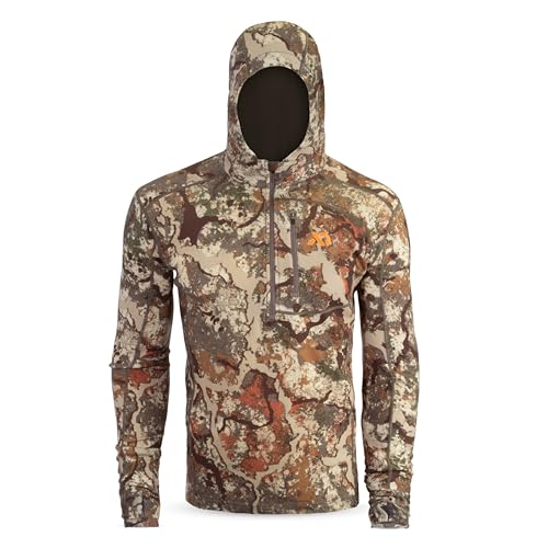 First Lite Mens Kiln Hoody - Camo Merino Wool Base Layer Midweight Thermal Cold Weather Hunting Gear for Men First Lite Specter Large
