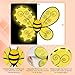 Funcredible Light Up Bee Wings & Antenna Headband – Bumblebee Costume Accessories for Adults – Perfect for Halloween, Festivals, Concerts, Cosplay & Themed Events Yellow