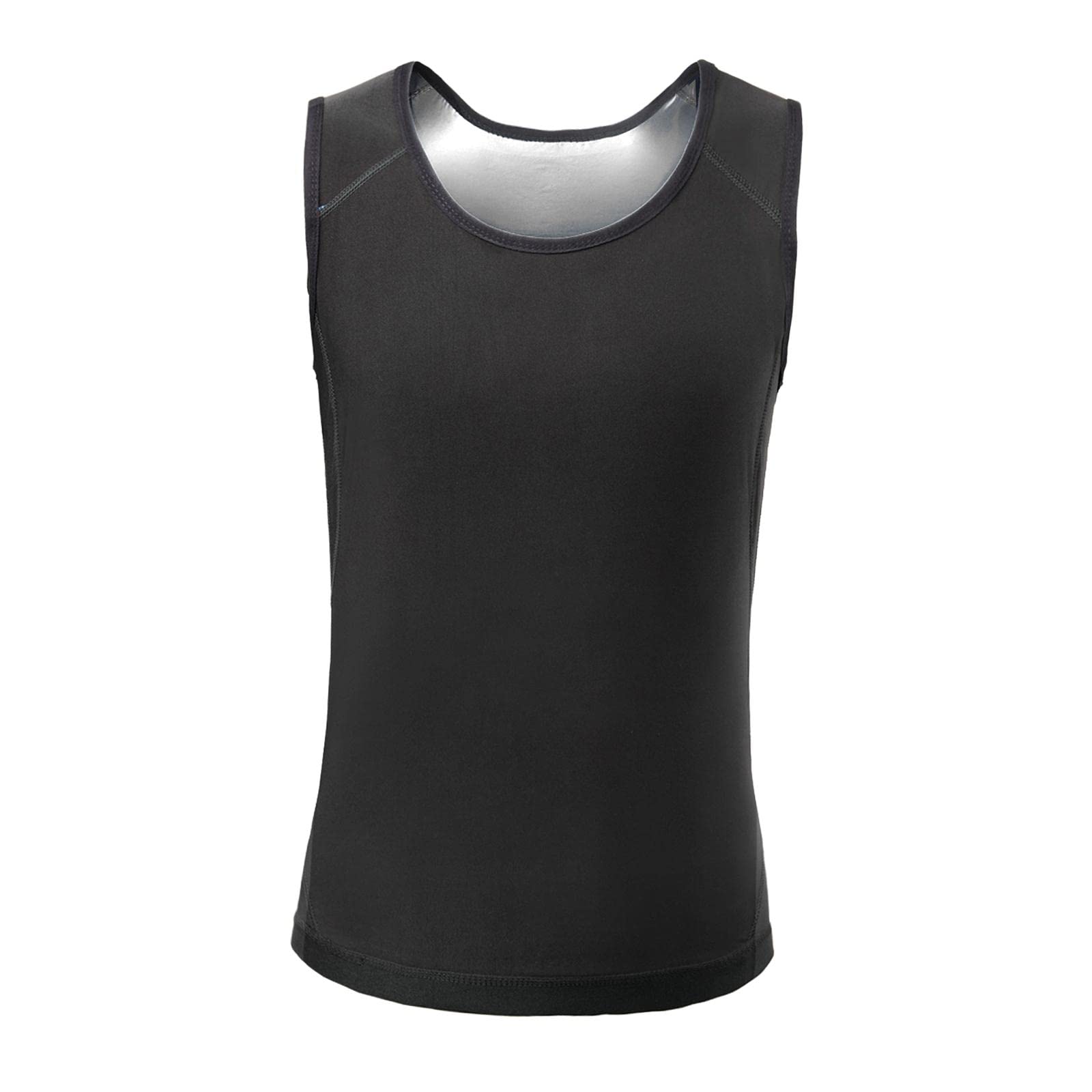 SHOPORA® Mens Sauna Sweat Vest Workout Shirt Slimming Burner Sweat Enhancing Vest L Xl Argent | Womens Clothing | Intimates & Sleep | Shapewear-image-46