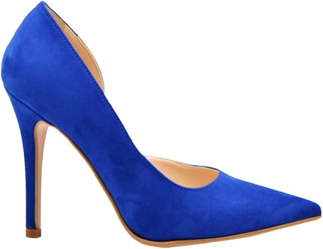 scarpe con tacco bluette