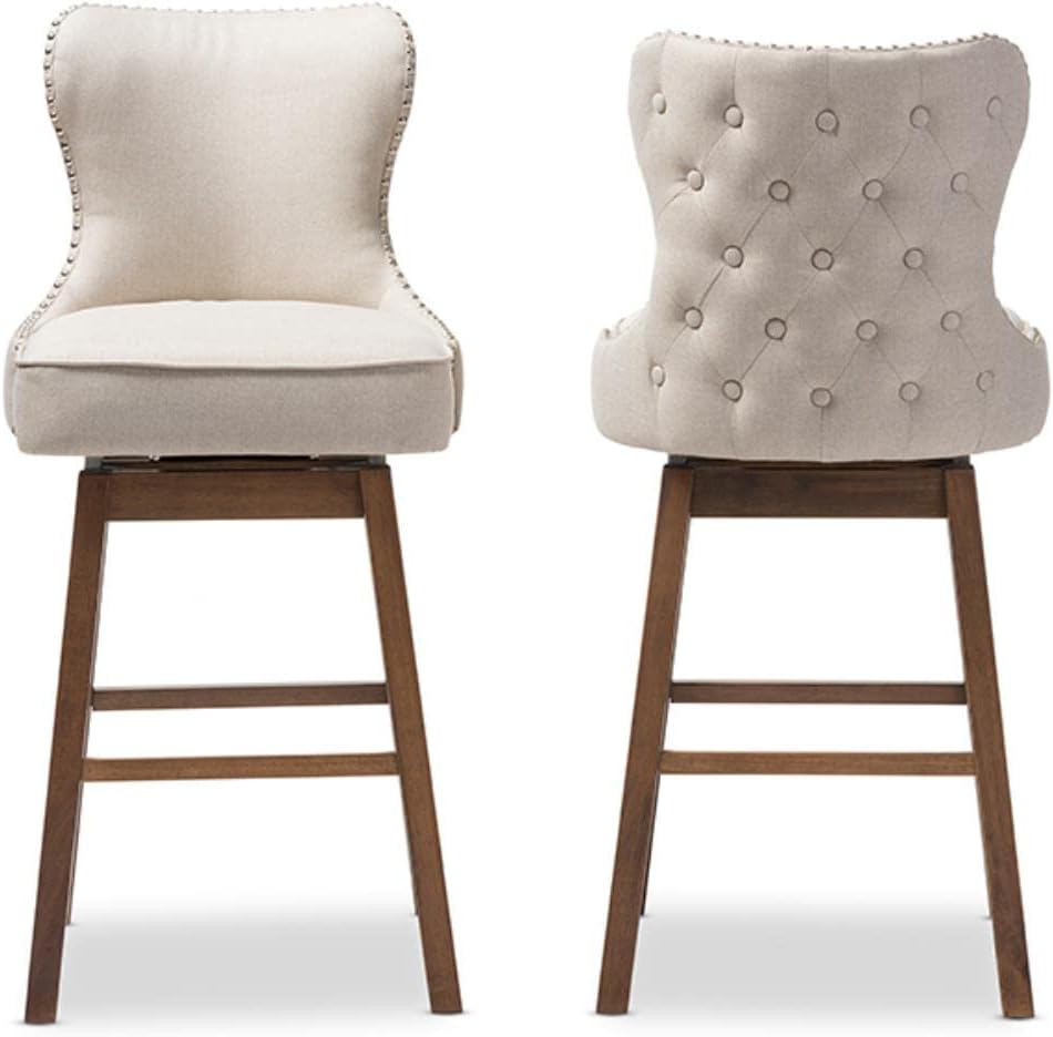 Gradisca Swivel Barstool in Light Beige (only 1 chair )