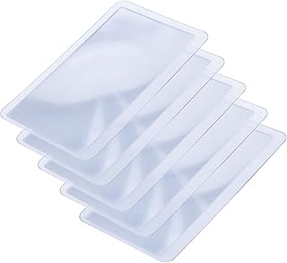 (LOT of 5) Universal Credit Card Wallet Pocket 2X Magnifier