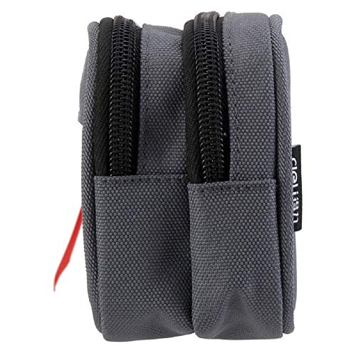 Pencil-Case-Large-Capacity-Pen-Case-Pencil-Bag-Pouch-Holder-Desk-Organizer-Stationery-Case-with-Zipper-Compartments-for-Boys-Girls-Middle-High-School-Office-Supplier-Grey