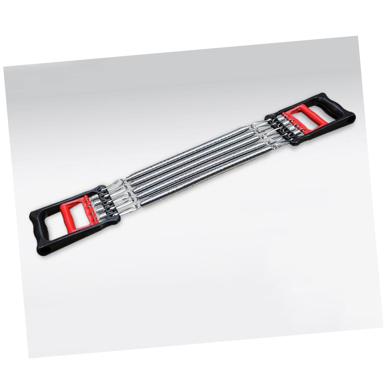 NOLITOY Expansor de Pecho Multifuncional con Muelle Desmontable Entrenador de Músculos para Brazos y Hombros Resistente y Portátil para Ejercicio de Fuerza Casa y Oficina Rojo Negro