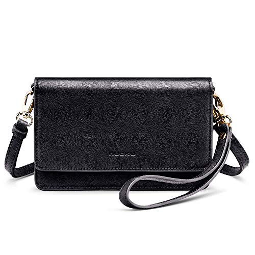 Nuoku Women Small Crossbody Purse Cell Phone Wristlet Wallet Purse With Rfid Card Slots And Strap For Women cover