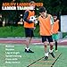 Soccer Training Equipment, Speed Agility Training Equipment for Kids Youth Adults, 20ft Agility Ladder, 4 Hurdles, Jump Rope, 12 Soccer Cones, Running Parachute, Basketball Football Training Equipment